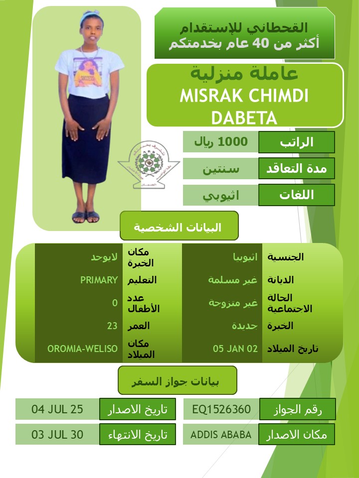 MISRAK CHIMDI DABETA