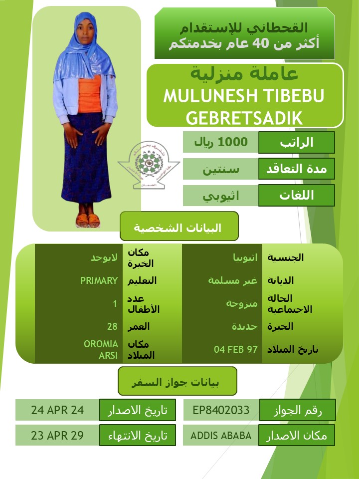MULUNESH TIBEBU GEBRETSADIK